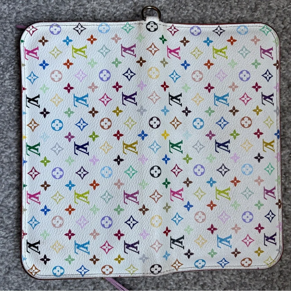 Louis Vuitton Multicolor Murakami Insolite Wallet White Pink - Picture 5 of 16